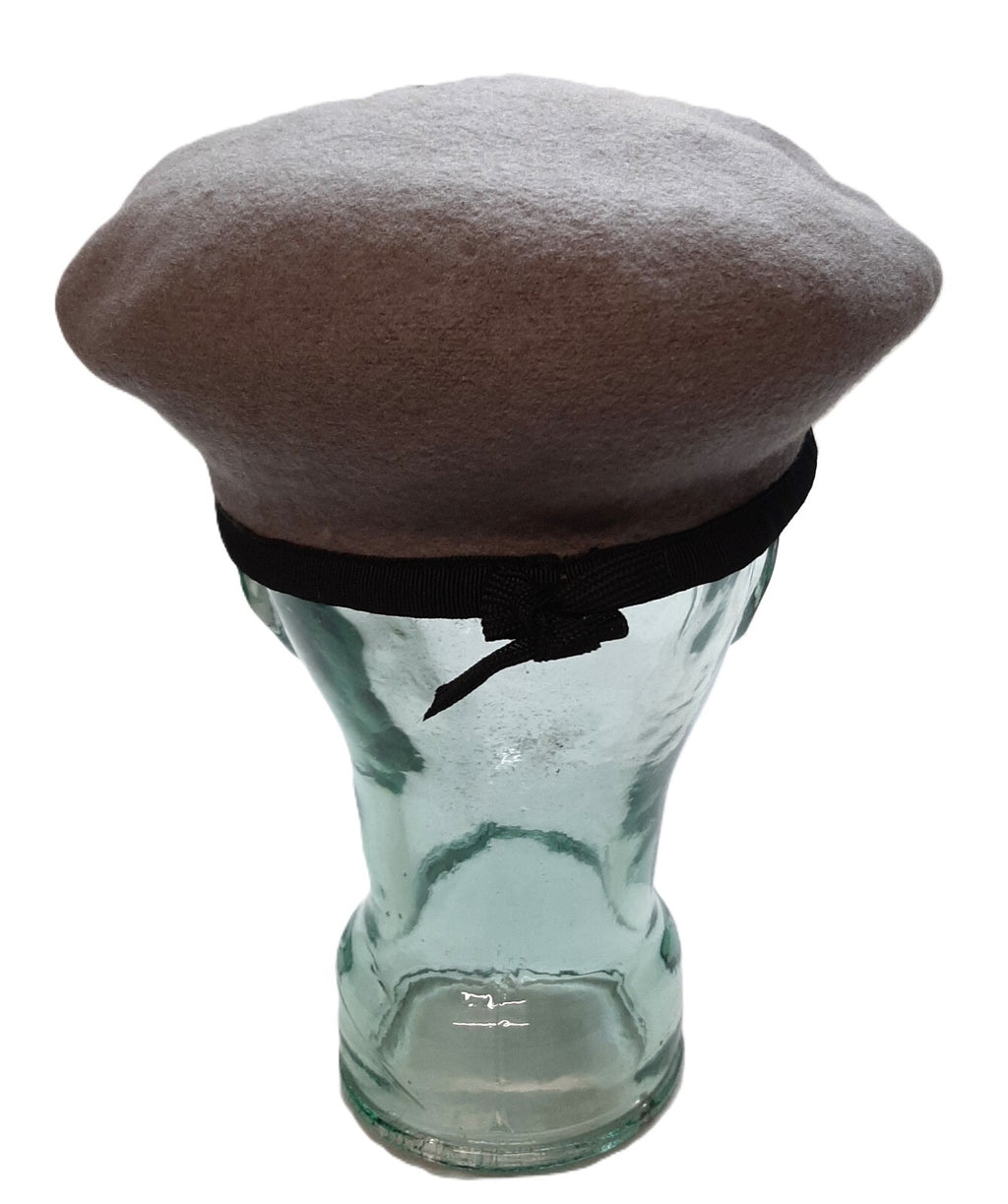 Hobson Beret Emerald Grey with Kings Crown Civil Defence Badge Size 7 1/4