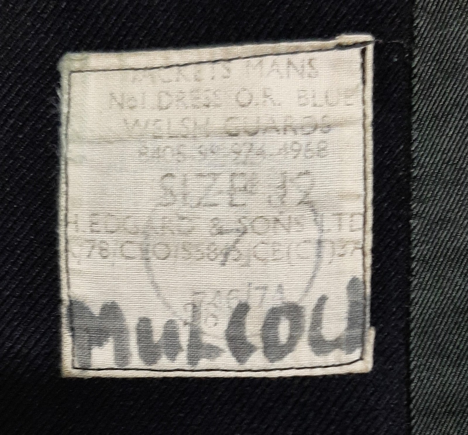 British Army Welsh Jacket Vintage No1 Blue Dress Coat No Rank