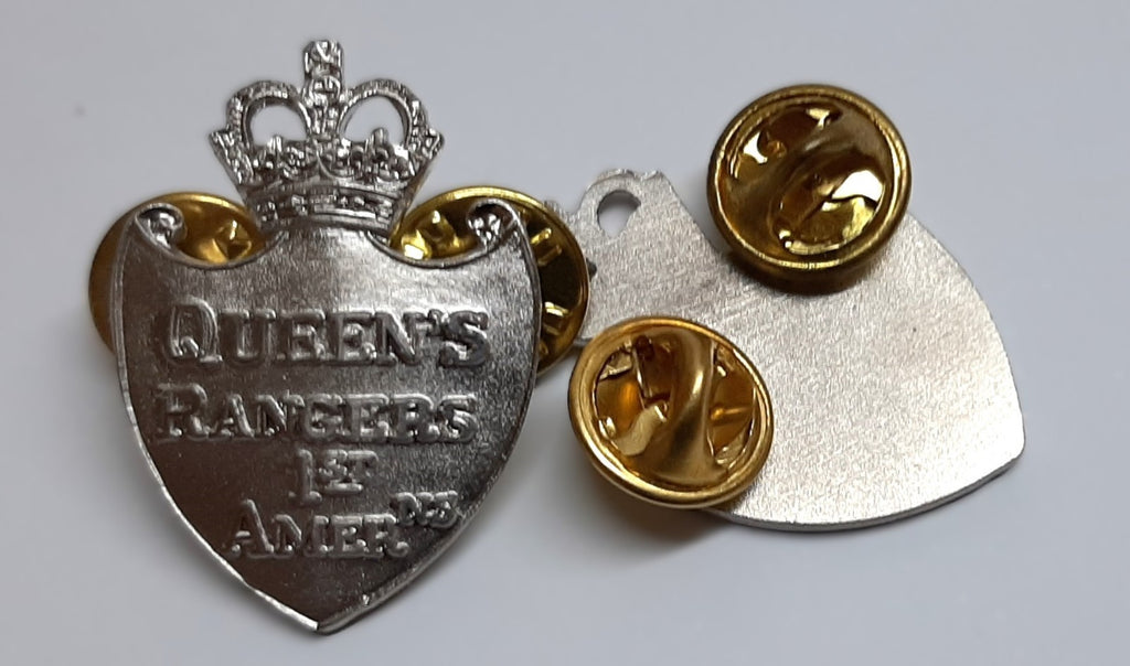 Queens York Rangers Collar / Lapel Badges 1st American Canada Old Pattern