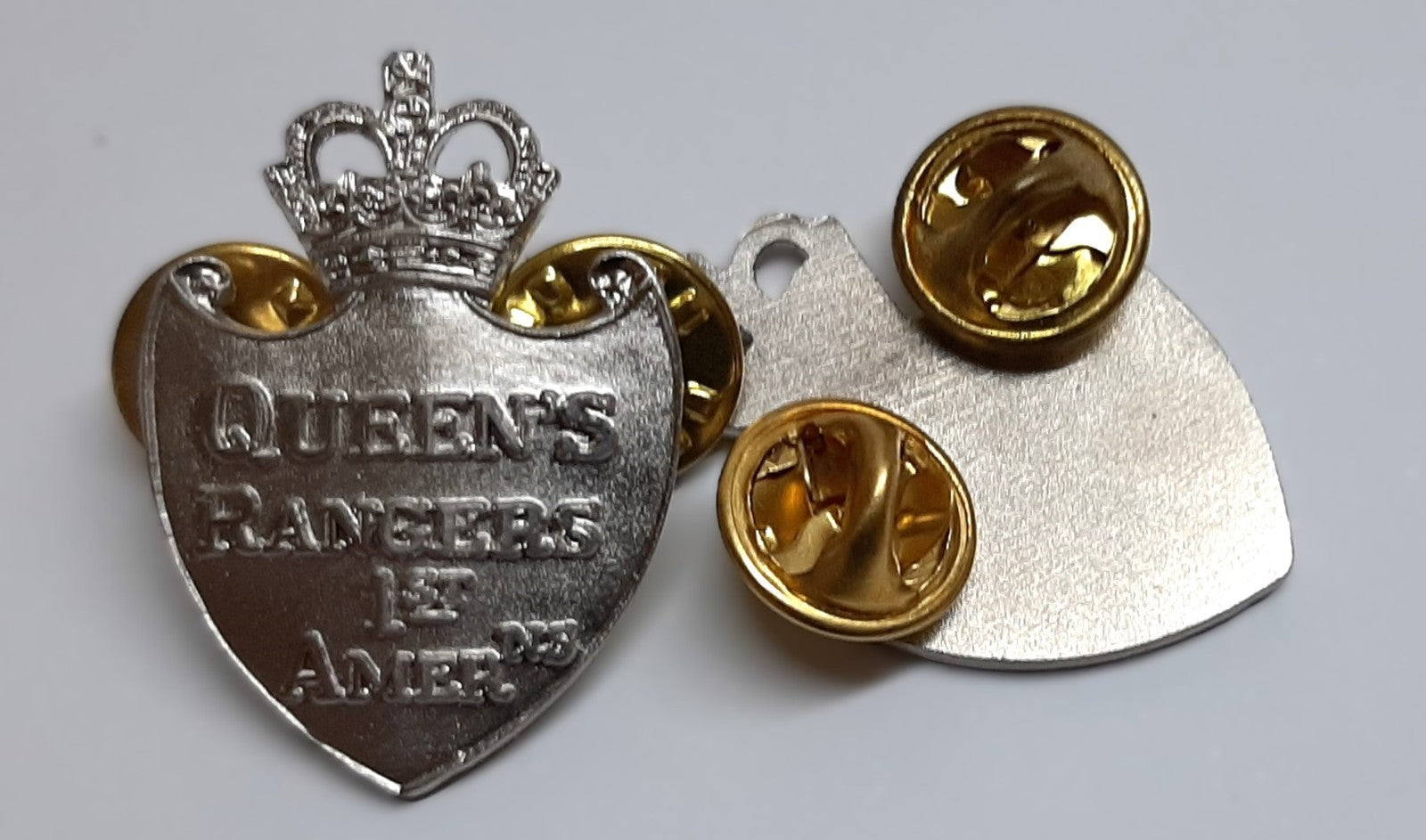 Queens York Rangers Collar / Lapel Badges 1st American Canada Old Pattern