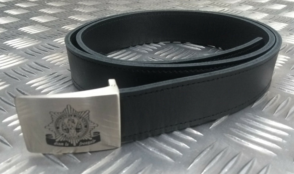 Fire Leather with Chrom Emblem Buckle Belt One Size - NEW