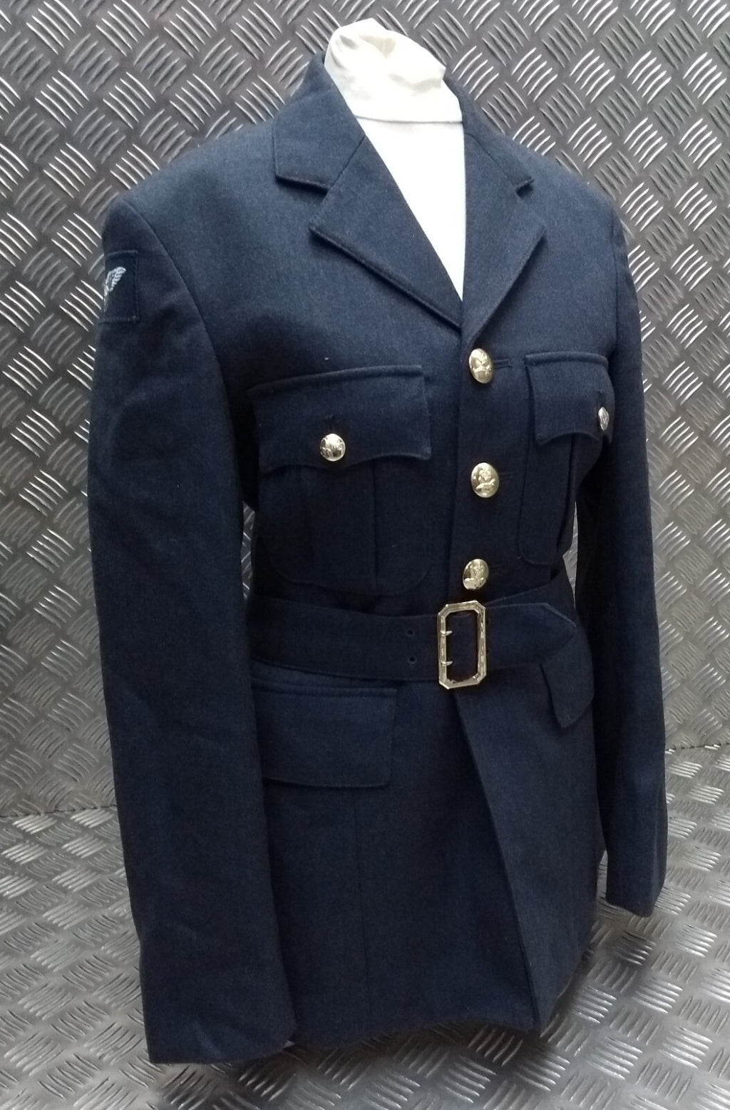 RAF No1 Jacket Royal Air Force Style Blue Grey Colour With Belt Size 84cm Short