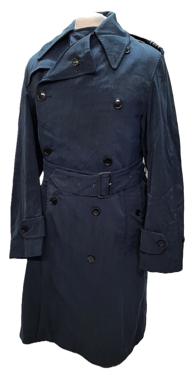RAF Royal Air Force Raincoat Vintage OFC Double Breasted With Belt
