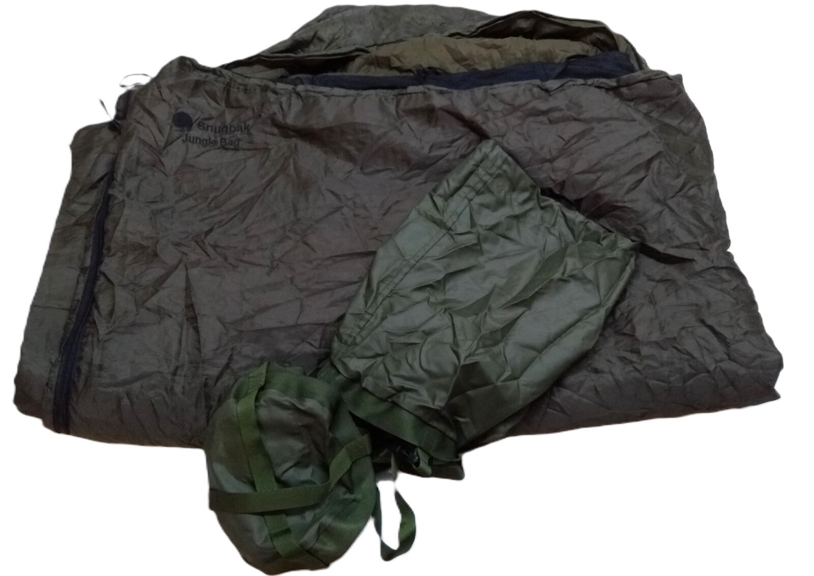 Jungle Sleeping Bag Army Green Snugpak V1 With British Compression Sack