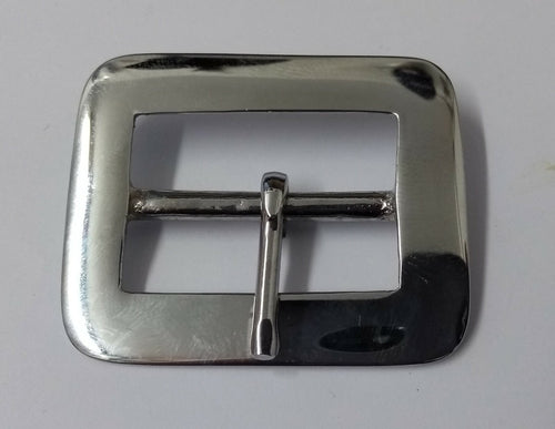 1 1/4" Buckle Hi Sheen Chrome Colour Single Prong For Leather / Canvas Belts