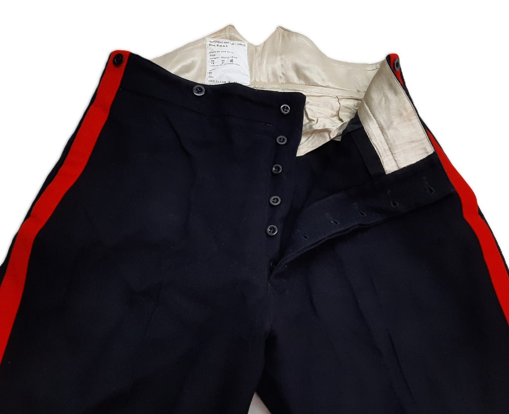 No1 Dress Trousers British Blues Pattern With 1" Red Stripes - All Sizes