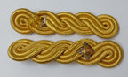 2nd Lieutenant Shoulder Cords Ceremonial Wire Cord Shoulder Epaulettes Rank Pips