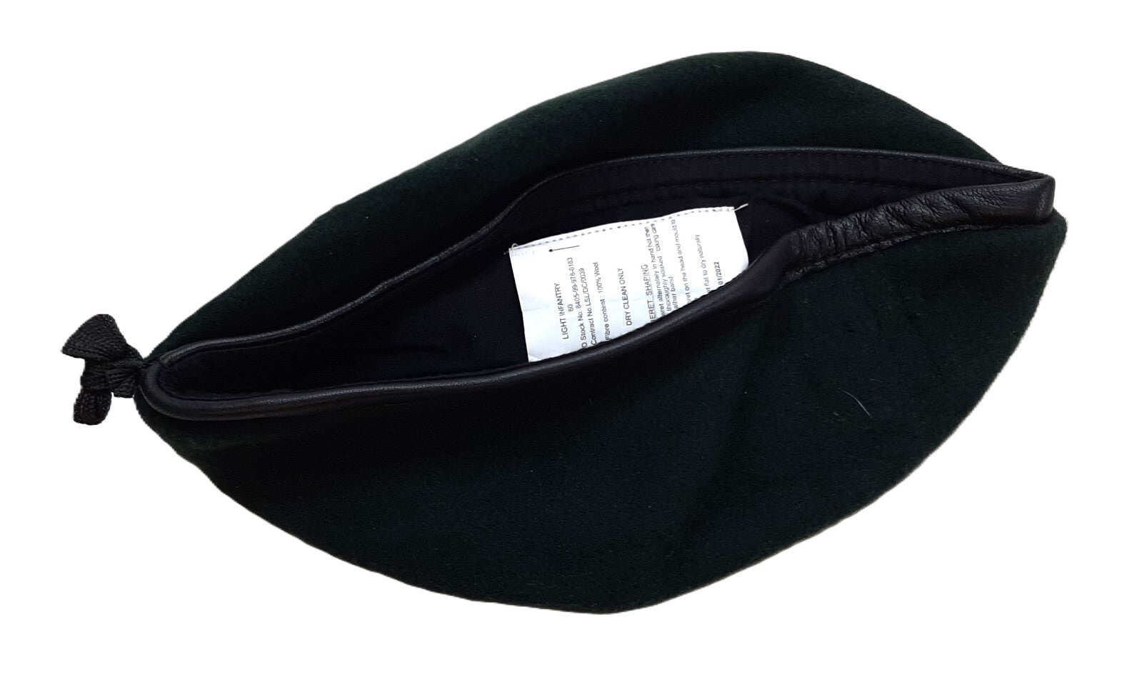 The Rifles Beret Green / Light Infantry British Army 100% Wool Without Insignia