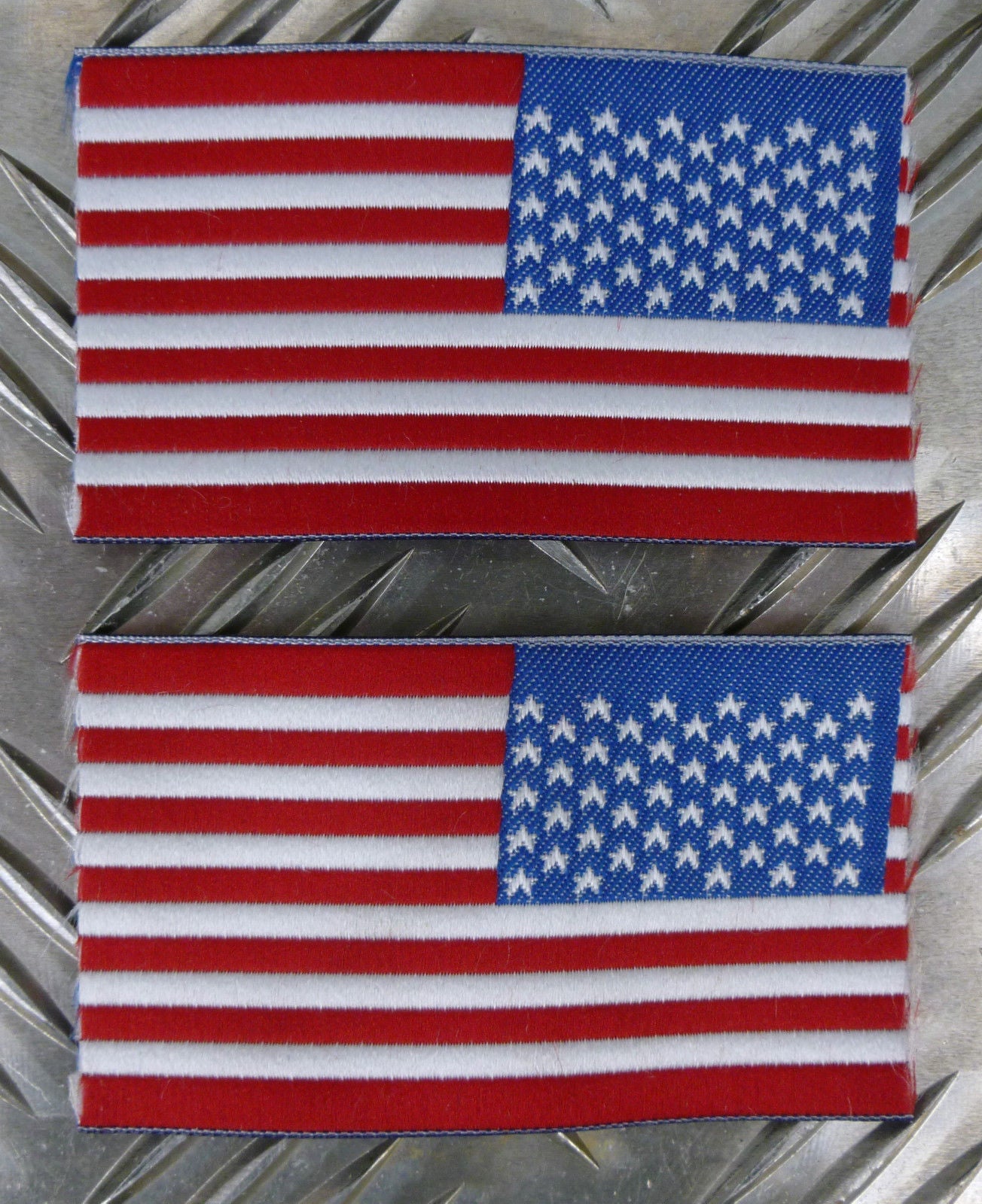 US / Sew-on American Flag Right Shoulder [Reversed]- NEW