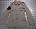 British Army Jacket No6 Gurkha Style Fully Buttoned Braided Crown Badge 3 Bar Chevron Patch