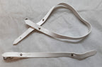 British Slings Long and Short White PVC With Chrome Fittings 22.5mm