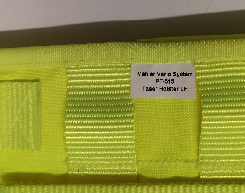 Hi Visibility Mehler Vario System Stun Gun Taser PT-515 Carrier Left Hand Draw