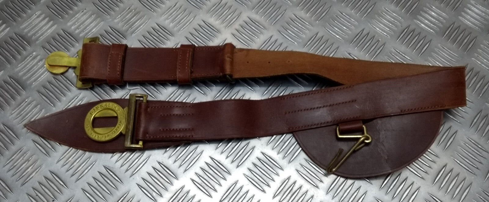 Vintage RM Brown Belt Unpolished No2 British Navy