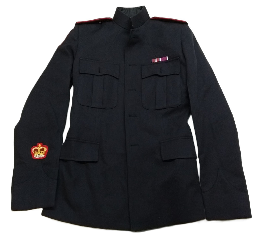 British Army No1 Jacket All Ranks Blue With Shoulder Straps No Front Buttons 100