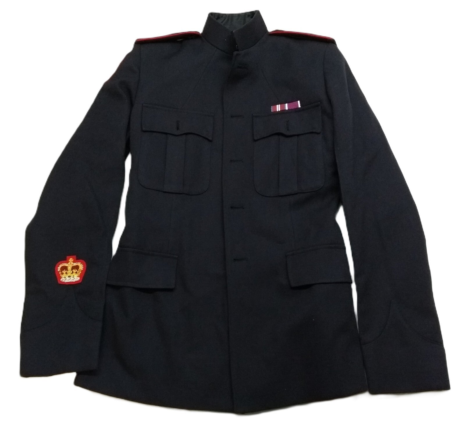 British Army No1 Jacket All Ranks Blue With Shoulder Straps No Front Buttons 100