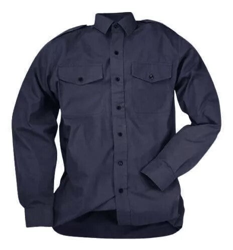 Working Shirt Long Sleeve British Forces Blue Grey Colour Asst