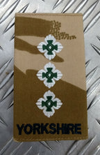 Genuine British Army Desert Camo Yorkshire Rank Slide Various Ranks