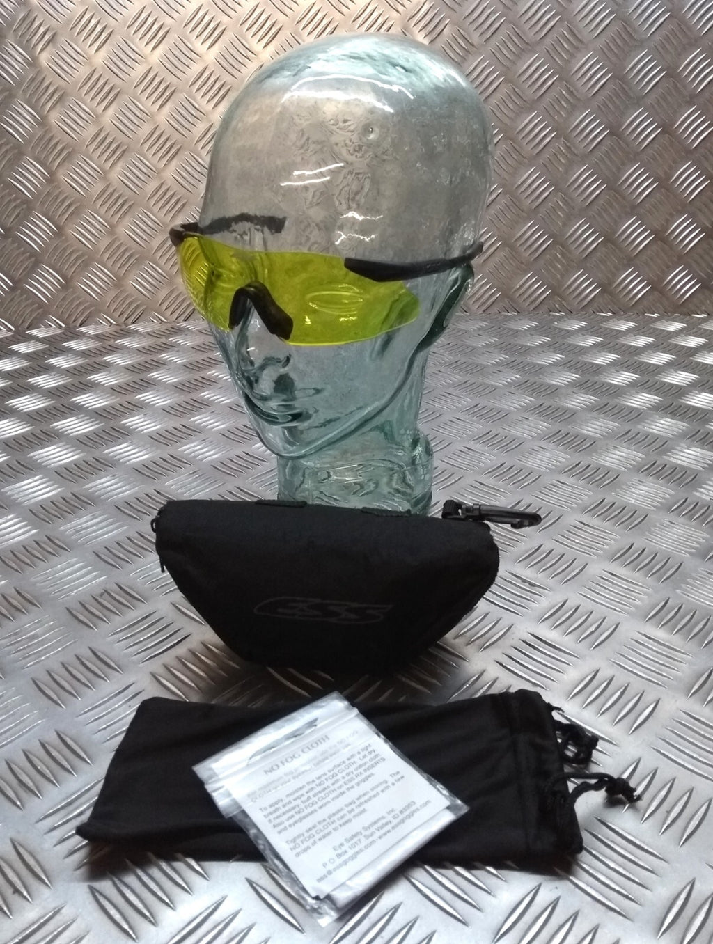 Army Ballistic Glasses ESS Marksman & High Contrast Yellow Lens & Soft Case