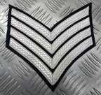 Mess Dress Chevrons Silver Braid On Black