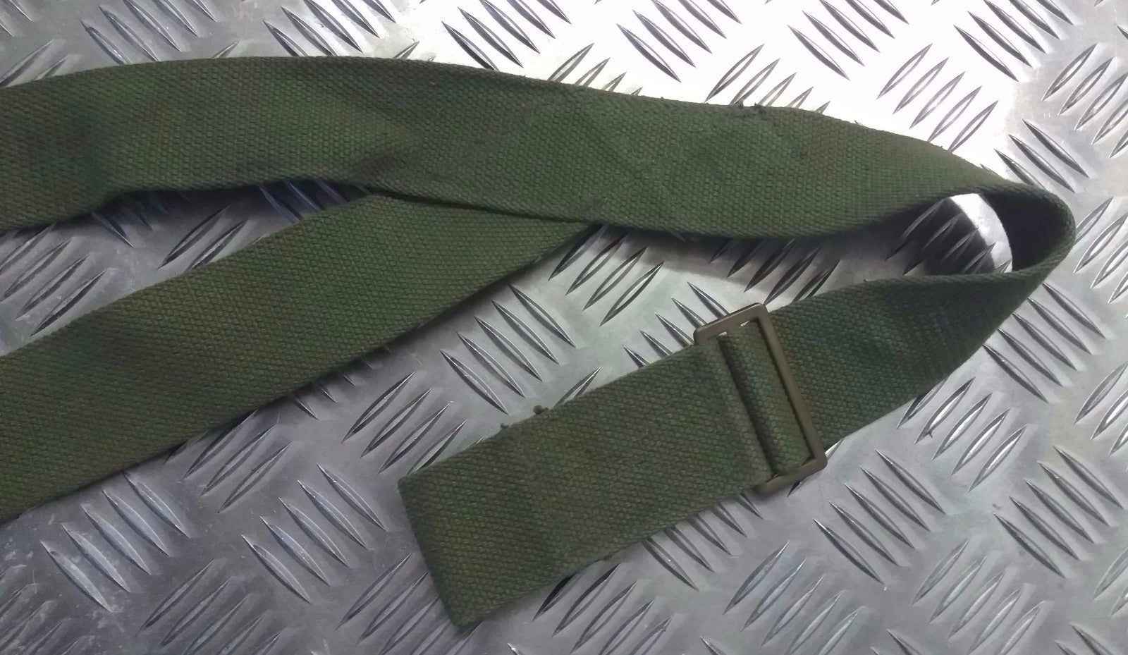 Genuine Vintage British OD Green Canvas Transport Sling Aux Strap
