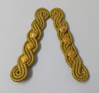 Colonel Shoulder Cords Ceremonial Wire Cord Shoulder Epaulettes & Rank Pips
