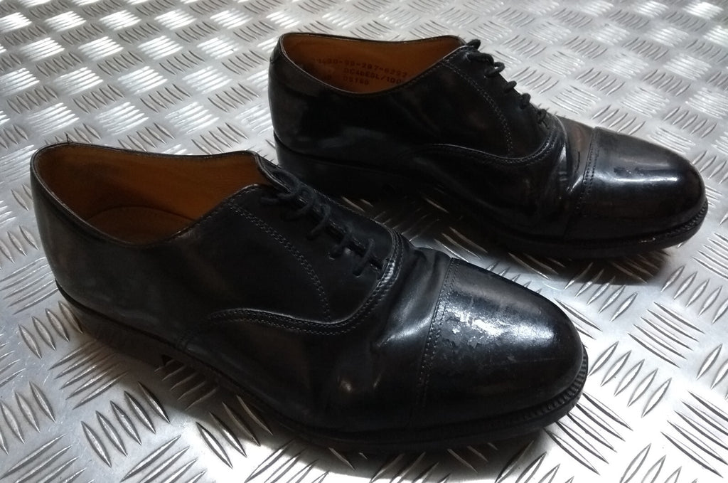 Service DMS Shoes British Black Leather Dress With Toe Cap UK Size 9