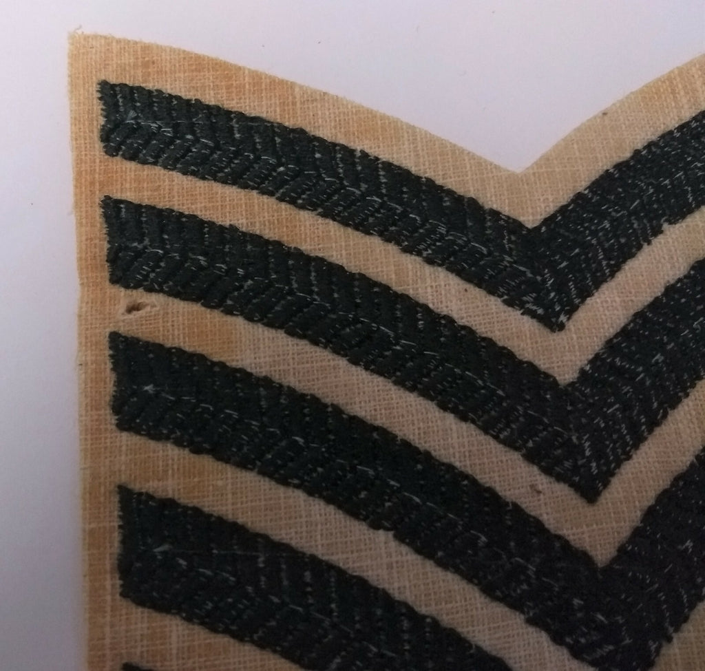 Genuine Vintage British Light Infantry Rank Stripes 6 Chevrons