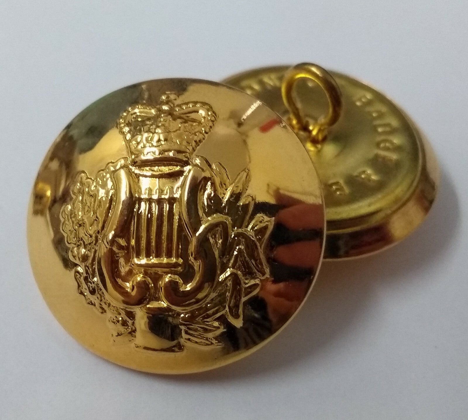 Genuine British Army Issue Corps of Music Insignia Gilt Buttons 40L ASBT92