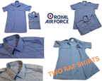 RAF Royal Air Force Air Force Shirts Airforce Blue Short Sleeves x 2 GD2