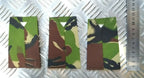 Woodland DPM Camo Queen's Own Gurkha Logistic Regiment QOGLR Rank Slides