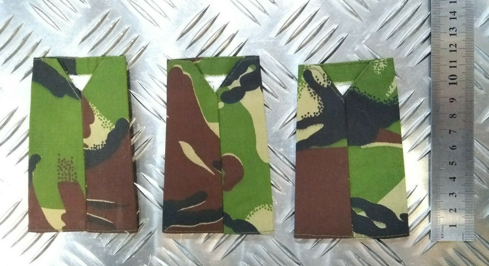 Woodland DPM Camo Queen's Own Gurkha Logistic Regiment QOGLR Rank Slides