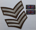 No2 FAD Chevrons 2 Bar and UK Flags 1 Pair
