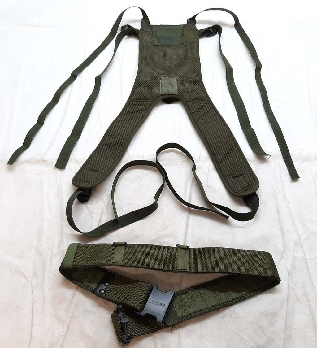 DPM Yoke & OD Green Waist Belt British Army Assault webbing Infrared Reflective
