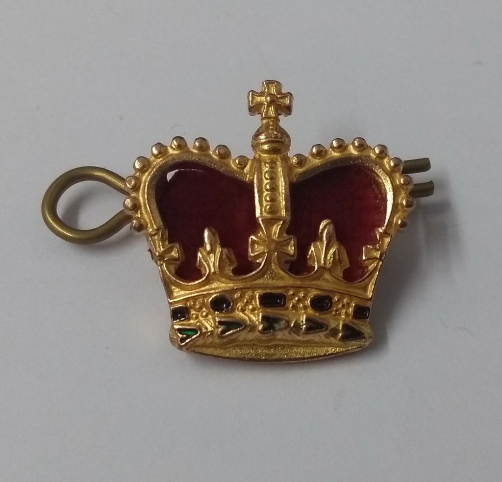 Genuine Vintage British St Edward Rank Crown With Split Pin