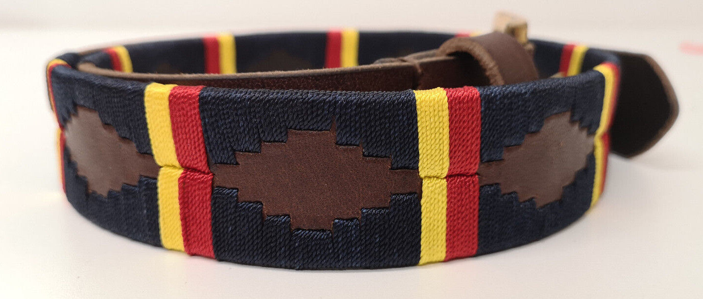 Royal Electrical and Mechanical Engineers REME Leather Polo Belt Brass Buckle