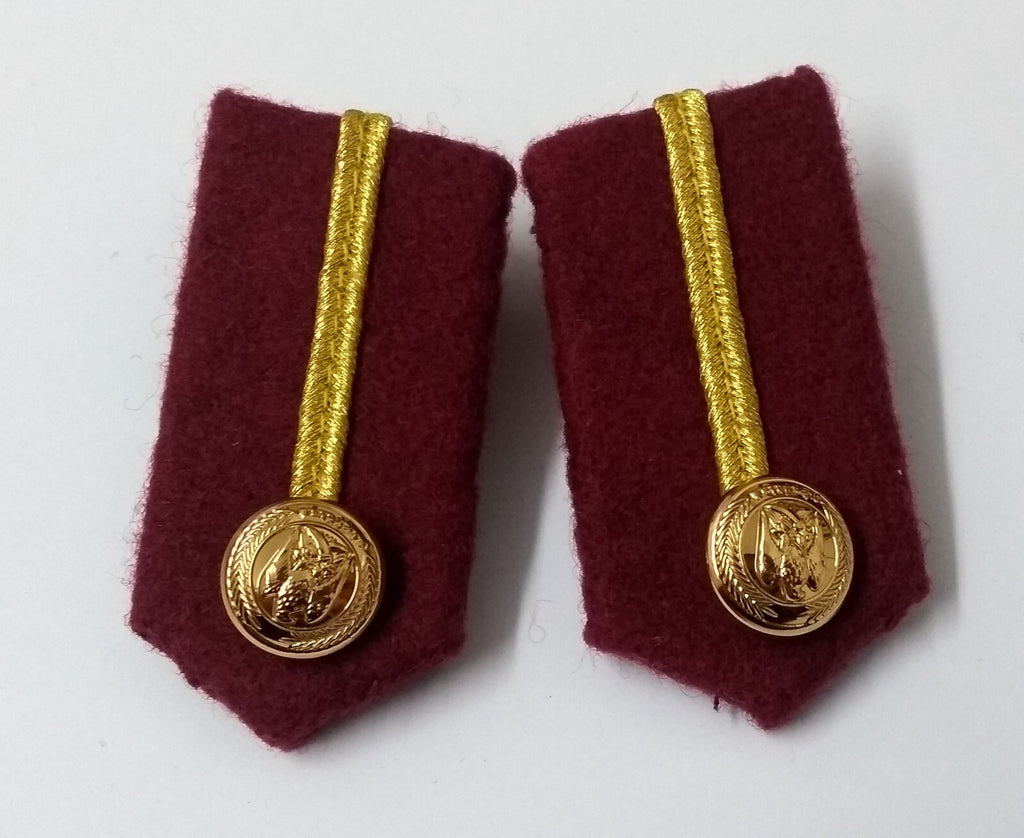 Arab Emirates Gorgets Collar Tabs Gold Braid Detail Senior Officers UAE Buttons