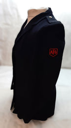 AFS Jacket Woman's Vintage British Auxiliary Fire Service (NFS) Uniform Dress