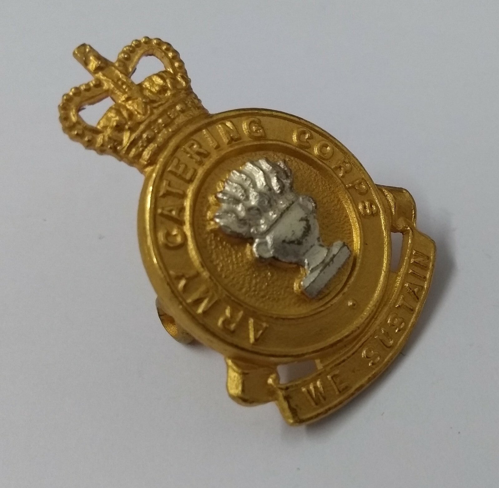 Vintage Hat Badge British Army Issue Army Catering Corps Old Pattern