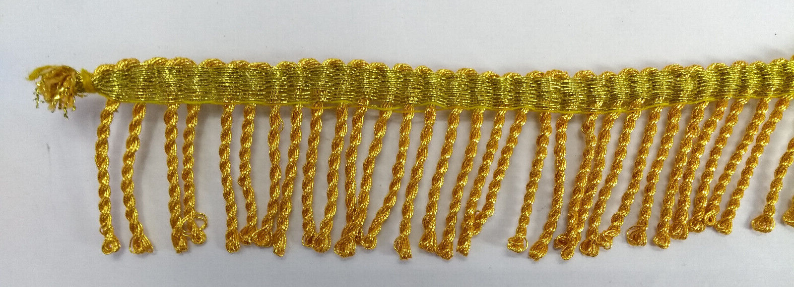 Gold Mylar Thread Fringe For Epaulettes 45mm Drop NEW