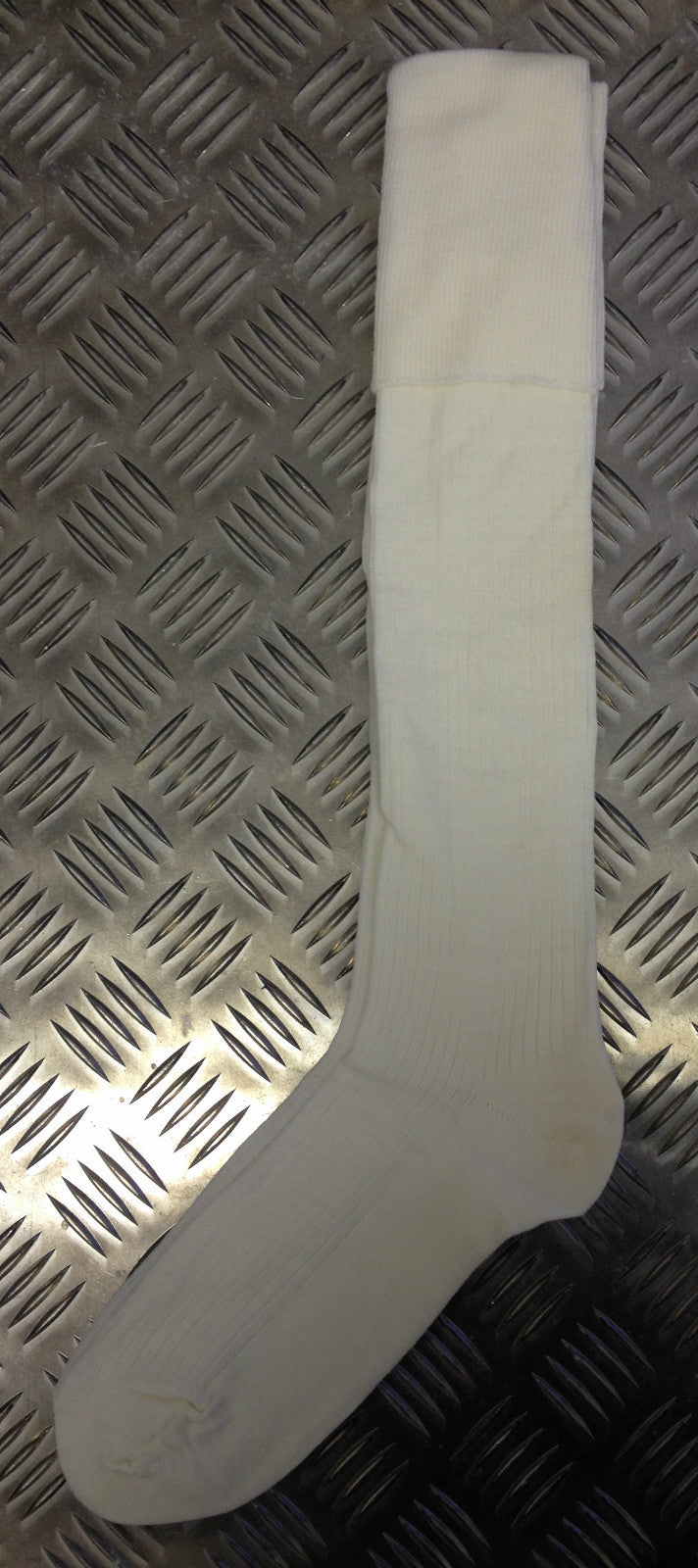 Genuine British Army Wool / Nylon - WHITE Long Thin Socks Stockings Lot - NEW