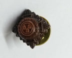 Bronze Shoulder Pips 3/8" Subdued OFCs Bath Stars with Clutch Pin 1 Pair