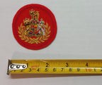 No1 Badge Conductors British Army Embroidered Braided Insignia Patch Scarlet Red