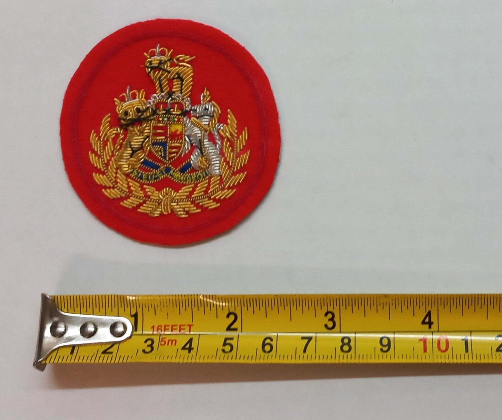 No1 Badge Conductors British Army Embroidered Braided Insignia Patch Scarlet Red