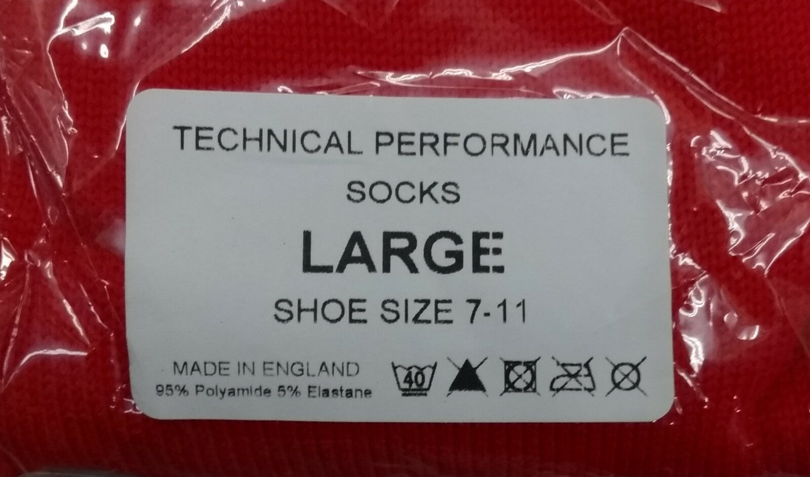 Genuine British PTI Issue Training Performance Sports Socks Red Large