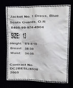 British Army S GDS Jacket No1 Dress No Badges Present 39"