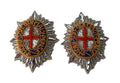 Blues & Royals Rank Stars (Gold / Silver) Hand Embroidered H/E Insignia 1 Pair