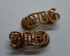 QDG Shoulder Titles Screw Post Pattern British Army Queens Dragoon Guards 1 Pair