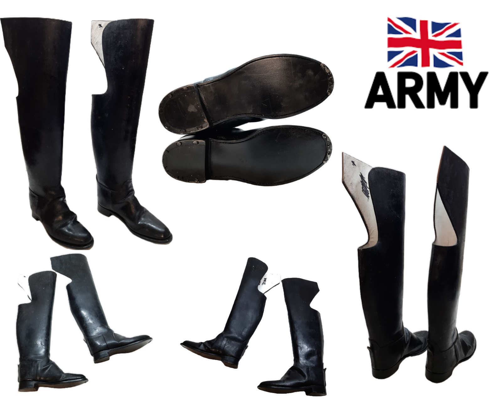 Household Cavalry Knee Length Boots British Army Issue Mounted Regiments