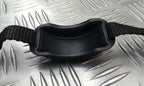British Made Standard Issue Black Rubber Chin Cup Guard For Helmets & Hats X2