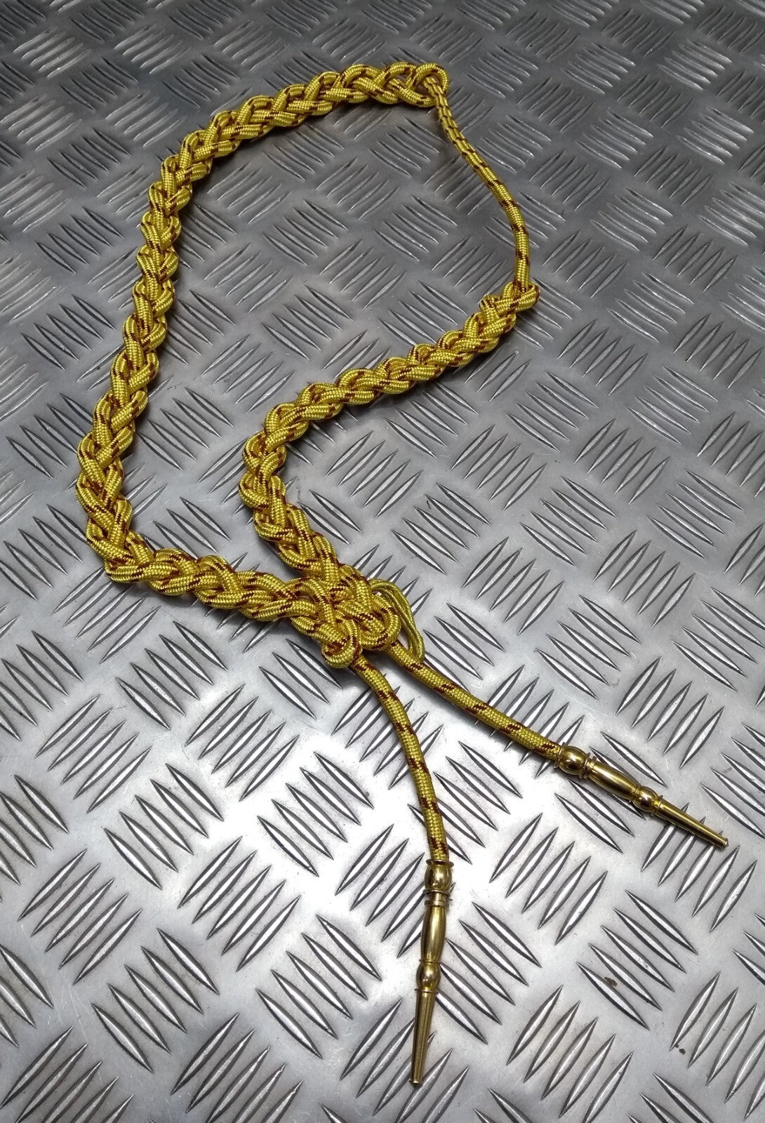 OMAN Half Aiguillette Ceremonial & Parade Officer Lanyard Metallic Gold Tip Ends